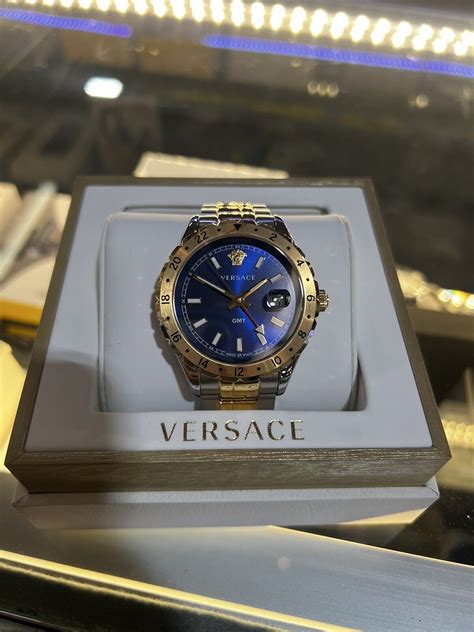 Versace gmt blue dial